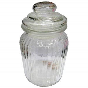 Βάζο γυάλινο με πώμα 19,5 cm 00103205