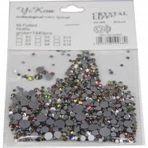 Φακελάκι με 1440 λιλά ιριδίζοντα στρασάκια νυχιών τύπου Zwarofski 40502105