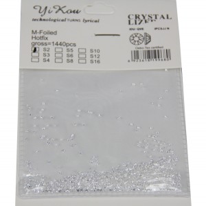 Φακελάκι με 1440 ασημί στρασάκια νυχιών Νο 2 40502107