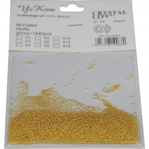 Φακελάκι με χρυσά μπιλάκια νυχιών 40502109