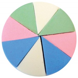 Σετ 8 σφουγγαράκια make up σε σχήμα τρίγωνο 40501734