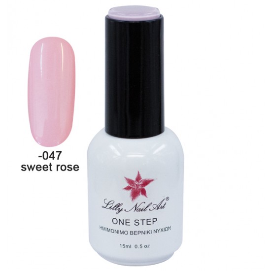 Ημιμόνιμο μανό one step 15ml - Sweet Rose [40504001-047]
