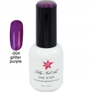 Ημιμόνιμο μανό one step 15ml - Glitter purple 40504001-004