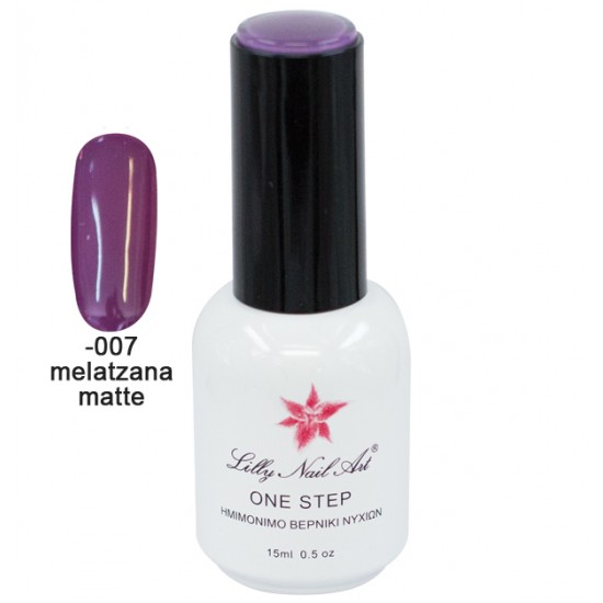 Ημιμόνιμο μανό one step 15ml - Melatzana matte [40504001-007]