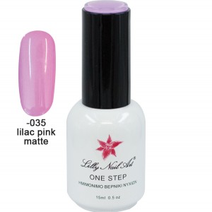 Ημιμόνιμο μανό one step 15ml - Lilac pink matte 40504001-035