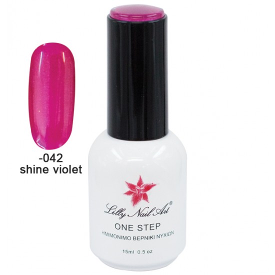 Ημιμόνιμο μανό one step 15ml - Shine violet [40504001-042]