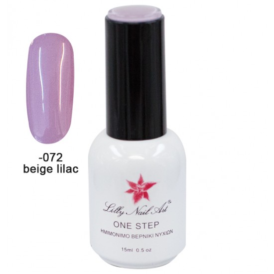Ημιμόνιμο μανό one step 15ml - Beige lilac [40504001-072]