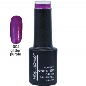 Ημιμόνιμο μανό one step 5ml - Glitter purple 40504002-004