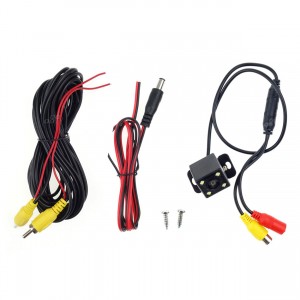 Amio - Universal Κάμερα Οπισθοπορείας HD-315 με 4 LED και Μεταλλική Βάση Στήριξης τάση λειτουργίας 12V για Επιβατικά Αυτοκίνητα - 1 τεμ. (01015/AM)