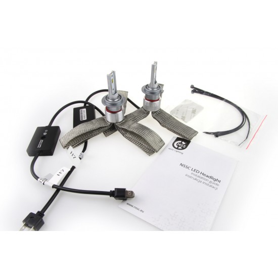 H7 RS+ SLIM SERIES 12-36V 50W 6000K 3500lm +200% LUXEON ZES LED CAN-BUS (ΨΥΚΤΡΑ ΛΕΠΙΔΕΣ ΦΤΕΡΟΥ) AMiO - 2 ΤΕΜ.