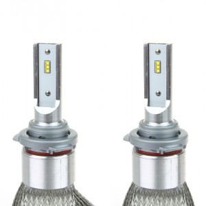 Amio - HB3 9005 RS+ SLIM SERIES 12-36V 50W 6000K 3500lm +200% LUXEON ZES LED CAN-BUS (ΨΥΚΤΡΑ ΛΕΠΙΔΕΣ ΦΤΕΡΟΥ) - 2 ΤΕΜ. (01087/AM)