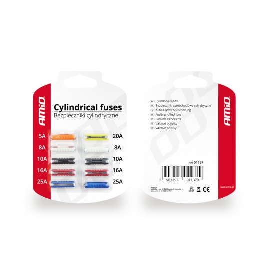 AMC-01137/AM - ΑΣΦΑΛΕΙΕΣ FUS-0 ΔΙΑΦΟΡΕΣ ΣΕ ΚΑΡΤΕΛΑ 1x5A/2x8A/2x10A/2x16A/1x20A/2x25A AMIO - 10 ΤΕΜ. ΑΣΦΑΛΕΙΕΣ FUS-0 ΔΙΑΦΟΡΕΣ ΣΕ ΚΑΡΤΕΛΑ 1x5A/2x8A/2x10A/2x16A/1x20A/2x25A AMIO - 10 ΤΕΜ.