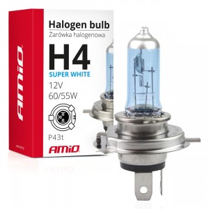 Amio - H4 12V 60/55W P43t SUPERWHITE 1ΤΕΜ. (01269/AM)