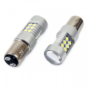 Amio - P21/5W BA15d 12/24V 24xSMD 3030 6.000K LED CAN-BUS 15SMD 2835 -2 ΤΕΜ. (01438/AM) Amio - P21/5W BA15d 12/24V 24xSMD 3030 6.000K LED CAN-BUS 15SMD 2835 -2 ΤΕΜ. (01438/AM)