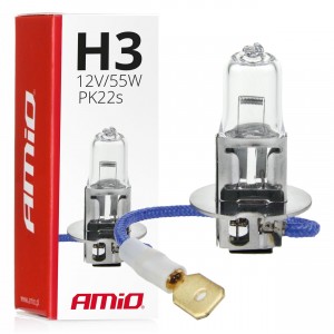 Amio - H3 12V 55W PK22s LUMITEC ΑΛΟΓΟΝΟΥ - 1 ΤΕΜ. (01478/AM)