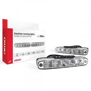 Amio - ΦΩΤΑ ΗΜΕΡΑΣ DRL 12/24V 11,52W 10LED 1000Lm 160x25x52mm 2ΤΕΜ (01522/AM)