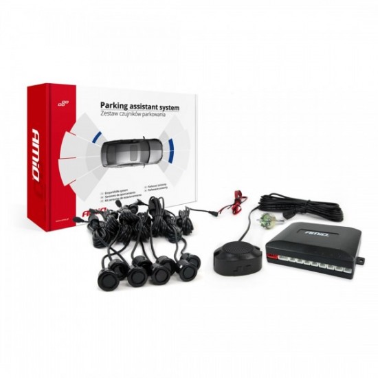 AMC-01604/AM - ΣΥΣΤΗΜΑ ΠΑΡΚΑΡΙΣΜΑΤΟΣ 12V ΜΕ 8 ΔΙΑΙΡΟΥΜΕΝΟΥΣ ΑΙΣΘΗΤΗΡΕΣ GOLD (ΜΑΥΡΟ) 18mm ΚΑΙ BUZZER (ΜΟΝΟ ΗΧΟΣ)AMIO ΣΥΣΤΗΜΑ ΠΑΡΚΑΡΙΣΜΑΤΟΣ 12V ΜΕ 8 ΔΙΑΙΡΟΥΜΕΝΟΥΣ ΑΙΣΘΗΤΗΡΕΣ GOLD (ΜΑΥΡΟ) 18mm ΚΑΙ BUZZER (ΜΟΝΟ ΗΧΟΣ)AMIO