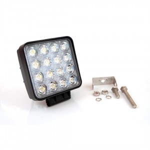 Amio - Προβολέας Εργασίας LED AWL05 FLAT 4000lm 48W 9-60V 16LED - Ισχυρός Φωτισμός & Απόδοση σε Δύσκολες Συνθήκες - 108x108x57mm - 1 Τεμ. (01700/AM)