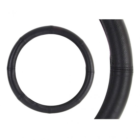 ΚΑΛΥΜΜΑ ΤΙΜΟΝΙΟΥ ΔΕΡΜΑΤΙΝΟ 37-39CM ΜΑΥΡΟ AMiO - 1 ΤΕΜ.