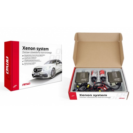 AMC-01792/AM - H4-3 6000K 12/24V BIXENON KIT XENON CANBUS BALLAST 35W AMiO - 1 ΤΕΜ. H4-3 6000K 12/24V BIXENON KIT XENON CANBUS BALLAST 35W AMiO - 1 ΤΕΜ.