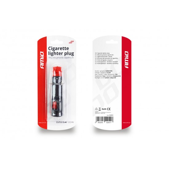 AMC-02051/AM - ΦΙΣ ΑΝΑΠΤΗΡΑ 12/24V 2 ΣΕ 1 - ΜΕ ΔΙΑΚΟΠΤΗ ΑΜΙΟ - 1 ΤΕΜ. ΦΙΣ ΑΝΑΠΤΗΡΑ 12/24V 2 ΣΕ 1 - ΜΕ ΔΙΑΚΟΠΤΗ ΑΜΙΟ - 1 ΤΕΜ.