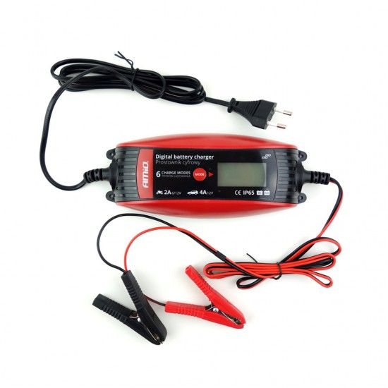 AMC-02088/AM - ΦΟΡΤΙΣΤΗΣ ΜΠΑΤΑΡΙΑΣ 2A/4A LCD 6/12V 1.2-120Ah AMiO - 1 ΤΕΜ. ΦΟΡΤΙΣΤΗΣ ΜΠΑΤΑΡΙΑΣ 2A/4A LCD 6/12V 1.2-120Ah AMiO - 1 ΤΕΜ.
