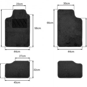 Amio - ΠΑΤΑΚΙΑ ΜΟΚΕΤΑ UNIVERSAL I ΜΑΥΡΑ -4 ΤΕΜ. (02127/AM)
