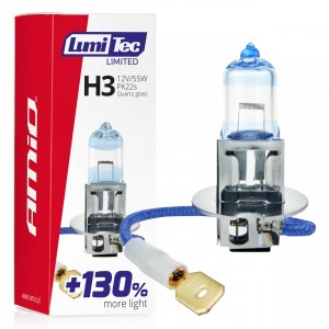 Amio - H3 12V 55W PK22s LUMITEC LIMITED +130% UP TO 40m - 1 ΤΕΜ. (02131/AM)
