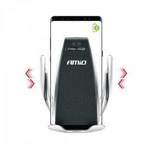 Amio - ΒΑΣΗ ΚΙΝΗΤΟΥ ΑΕΡΑΓΩΓΟΥ PHW-01 ΜΕ ΑΣΥΡΜΑΤΟ ΦΟΡΤΙΣΤΗ 5V 2A ΓΙΑ ΚΙΝΗΤΑ ΜΕ ΕΠΑΓΩΓΙΚΗ ΦΟΡΤΙΣΗ - 1 ΤΕΜ. (02160/AM)