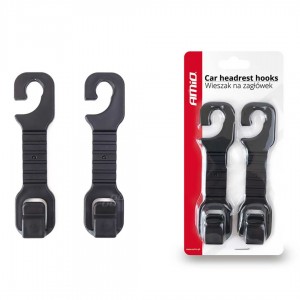 Amio - ΓΑΝΤΖΟΙ (ΚΡΕΜΑΣΤΡΕΣ) ΠΡΟΣΚΕΦΑΛΟΥ (ΜΑΥΡΟ) -2ΤΕΜ - 2 ΤΕΜ. (02167/AM)