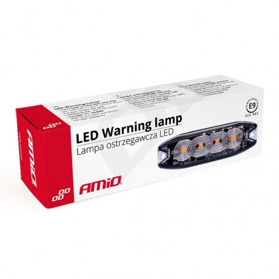 AMC-02298/AM - ΣΤΡΟΜΠΟ 12/24V 10x3x0,9cm ΠΟΡΤΟΚΑΛΙ 4LED 12W (4x3W) R65 R10 IP68 AMiO - 1 ΤΕΜ. ΣΤΡΟΜΠΟ 12/24V 10x3x0,9cm ΠΟΡΤΟΚΑΛΙ 4LED 12W (4x3W) R65 R10 IP68 AMiO - 1 ΤΕΜ.