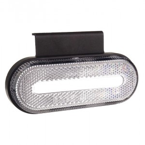 Amio - ΦΩΣ ΟΓΚΟΥ ΦΟΡΤΗΓΟΥ LED ΛΕΥΚΟ ΟΒΑΛ 10-30V 124x49x22mm ΑΔΙΑΒΡΟΧΟ OM-01-W 1ΤΕΜ. (02375/AM)