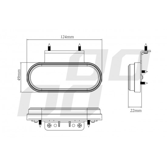 AMC-02375/AM - ΦΩΣ ΟΓΚΟΥ ΦΟΡΤΗΓΟΥ LED ΛΕΥΚΟ ΟΒΑΛ 10-30V 124x49x22mm ΑΔΙΑΒΡΟΧΟ OM-01-W AMIO 1ΤΕΜ. ΦΩΣ ΟΓΚΟΥ ΦΟΡΤΗΓΟΥ LED ΛΕΥΚΟ ΟΒΑΛ 10-30V 124x49x22mm ΑΔΙΑΒΡΟΧΟ OM-01-W AMIO 1ΤΕΜ.