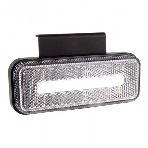 Amio - ΦΩΣ ΟΓΚΟΥ ΦΟΡΤΗΓΟΥ LED ΛΕΥΚΟ 10-30V 124x49x22mm ΑΔΙΑΒΡΟΧΟ OM-02-W 1ΤΕΜ. (02377/AM)