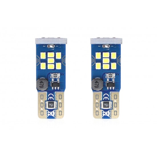 T10 W5W 12/24V LED 21xSMD ULTRABRIGHT 2016 CAN-BUS ΛΕΥΚΟ 2ΤΕΜ.