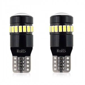 Amio - T10 W5W 12/24V CAN-BUS LED 18xSMD3014 +1xSMD ΛΕΥΚΟ 2ΤΕΜ. (02446/AM)