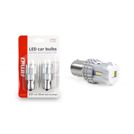 AMC-02449/AM - P21W BA15s 12/24V 22LED SMD ULTRABRIGHT CANBUS ΛΕΥΚΟ 2ΤΕΜ. P21W BA15s 12/24V 22LED SMD ULTRABRIGHT CANBUS ΛΕΥΚΟ 2ΤΕΜ.