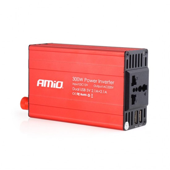 AMC-02470/AM - INVERTER 12-230V max300W-peak600W +2USB PI03 AMiO – 1 ΤΕΜ. INVERTER 12-230V max300W-peak600W +2USB PI03 AMiO – 1 ΤΕΜ.