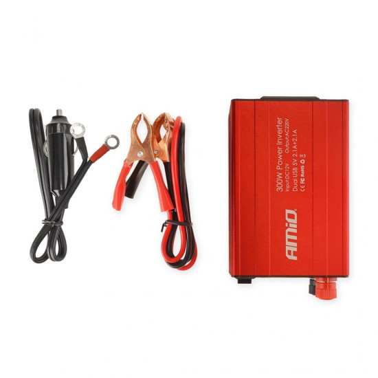 AMC-02470/AM - INVERTER 12-230V max300W-peak600W +2USB PI03 AMiO – 1 ΤΕΜ. INVERTER 12-230V max300W-peak600W +2USB PI03 AMiO – 1 ΤΕΜ.