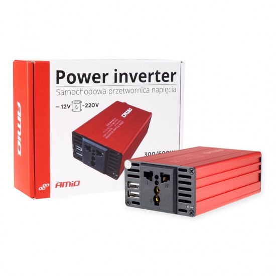 AMC-02470/AM - INVERTER 12-230V max300W-peak600W +2USB PI03 AMiO – 1 ΤΕΜ. INVERTER 12-230V max300W-peak600W +2USB PI03 AMiO – 1 ΤΕΜ.
