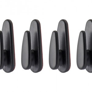 Amio - ΠΛΑΣΤΙΚΕΣ ΚΡΕΜΑΣΤΡΕΣ ΑΥΤΟΚΟΛΛΗΤΕΣ 18x13x43mm 4ΤΕΜ (02490/AM)