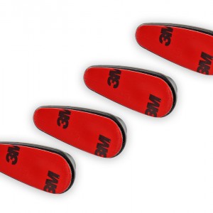 Amio - ΠΛΑΣΤΙΚΕΣ ΚΡΕΜΑΣΤΡΕΣ ΑΥΤΟΚΟΛΛΗΤΕΣ 18x13x43mm 4ΤΕΜ (02490/AM)