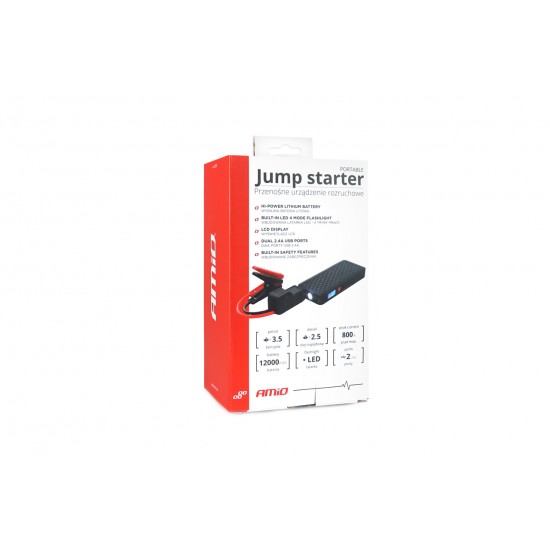 AMC-02524/AM - ΕΚΚΙΝΗΤΗΣ ΜΠΑΤΑΡΙΑΣ - STARTER POWERBANK / BOOSTER / STARTER SJ-02 12V 800A ΜΕ ΟΘΟΝΗ LCD ΑΜΙΟ - 1 ΤΕΜ. ΕΚΚΙΝΗΤΗΣ ΜΠΑΤΑΡΙΑΣ - STARTER POWERBANK / BOOSTER / STARTER SJ-02 12V 800A ΜΕ ΟΘΟΝΗ LCD ΑΜΙΟ - 1 ΤΕΜ.