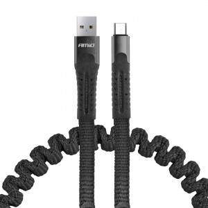 ΚΑΛΩΔΙΟ ΦΟΡΤΙΣΗΣ ΚΑΙ ΣΥΓΧΡΟΝΙΣΜΟΥ ΣΠΙΡΑΛ USB ΓΙΑ MICRO USB 120cm FullLINK UC-12 AMIO
