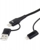 AMC-02547/AM - ΚΑΛΩΔΙΟ ΦΟΡΤΙΣΗΣ ΚΑΙ ΣΥΓΧΡΟΝΙΣΜΟΥ USB C/USB C iOs/USB A 100cm FullLINK UC-15 AMIO ΚΑΛΩΔΙΟ ΦΟΡΤΙΣΗΣ ΚΑΙ ΣΥΓΧΡΟΝΙΣΜΟΥ USB C/USB C iOs/USB A 100cm FullLINK UC-15 AMIO