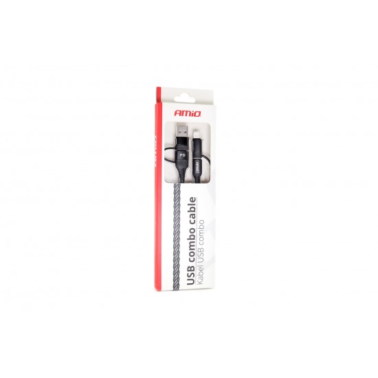 AMC-02547/AM - ΚΑΛΩΔΙΟ ΦΟΡΤΙΣΗΣ ΚΑΙ ΣΥΓΧΡΟΝΙΣΜΟΥ USB C/USB C iOs/USB A 100cm FullLINK UC-15 AMIO ΚΑΛΩΔΙΟ ΦΟΡΤΙΣΗΣ ΚΑΙ ΣΥΓΧΡΟΝΙΣΜΟΥ USB C/USB C iOs/USB A 100cm FullLINK UC-15 AMIO