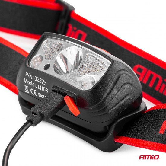 AMC-02825/AM - ΦΑΚΟΣ ΚΕΦΑΛΗΣ ΕΡΓΑΣΙΑΣ LH03 1200mAh MICRO USB XPE+2LED+2SMD 180FLUX 8x7x7cm ΦΑΚΟΣ ΚΕΦΑΛΗΣ ΕΡΓΑΣΙΑΣ LH03 1200mAh MICRO USB XPE+2LED+2SMD 180FLUX 8x7x7cm