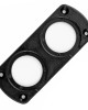 ΠΑΝΕΛ ΔΙΠΛΟ ΓΙΑ ΠΡΙΖΕΣ ΜΑΥΡΟ MOD-13 105x43x4,5 mm ΔΙΑΜΕΤΡΟ ΤΡΥΠΑΣ: 3cm AMIO