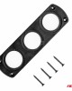 ΠΑΝΕΛ ΤΡΙΠΛΟ ΓΙΑ ΠΡΙΖΕΣ ΜΑΥΡΟ MOD-13 151x43x4,5 mm ΔΙΑΜΕΤΡΟ ΤΡΥΠΑΣ: 3cm AMIO