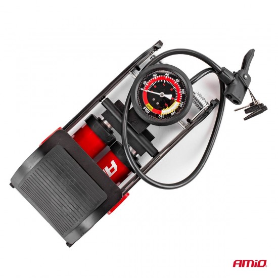 AMC-02894/AM - ΤΡΟΜΠΑ ΑΕΡΟΣ ΠΟΔΗΛΑΤΟΥ ΠΟΔΙΟΥ ΔΙΠΛΟ ΠΙΣΤΟΝΙ 2x45mm ΜΕΤΑΛΛΙΚΗ 160PSI ΜΕ ΜΑΝΟΜΕΤΡΟ PU07 ΤΡΟΜΠΑ ΑΕΡΟΣ ΠΟΔΗΛΑΤΟΥ ΠΟΔΙΟΥ ΔΙΠΛΟ ΠΙΣΤΟΝΙ 2x45mm ΜΕΤΑΛΛΙΚΗ 160PSI ΜΕ ΜΑΝΟΜΕΤΡΟ PU07